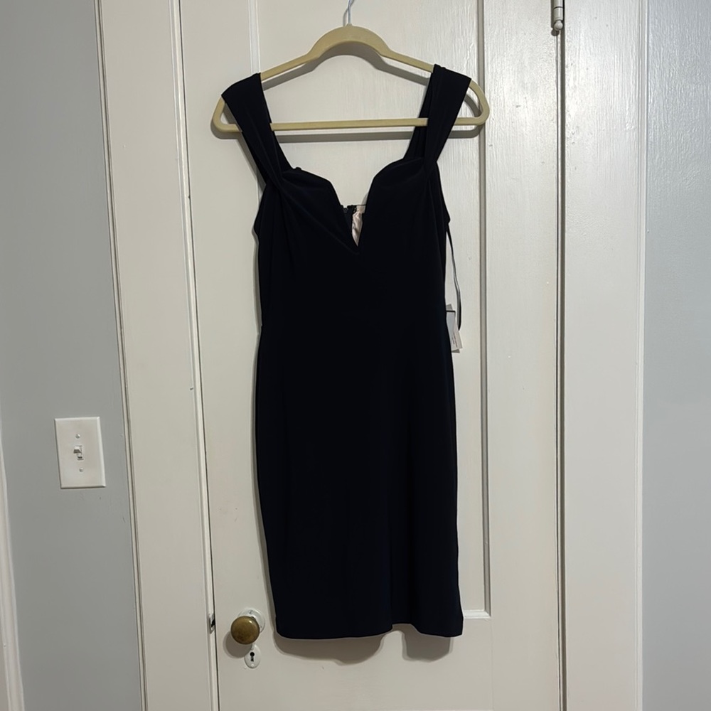 Jodi Kristopher Navy Blue Cocktail Dress